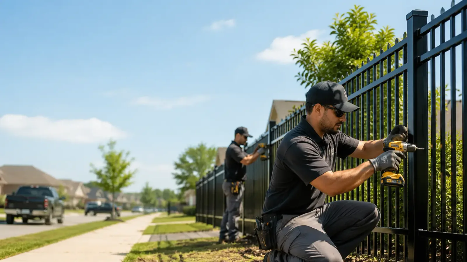 Metal Fence Installation in Woodbridge, CT